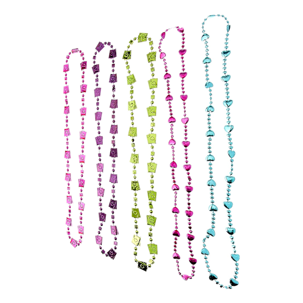 Amscan Pärlhalsband för teselskap (10-pack) En storlek Flerfärgad Multicoloured One Size