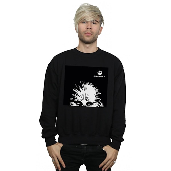 Star Wars Chewbacca Look Sweatshirt för män, M, svart Black M