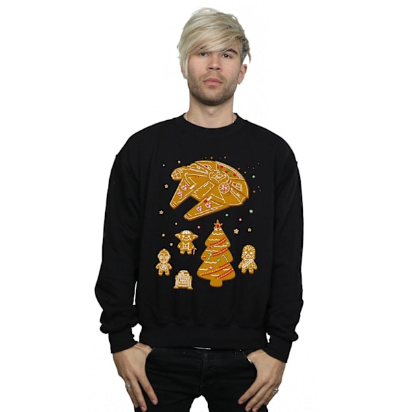 Star Wars Mens Gingerbread Rebels Sweatshirt XXL Svart Black XXL