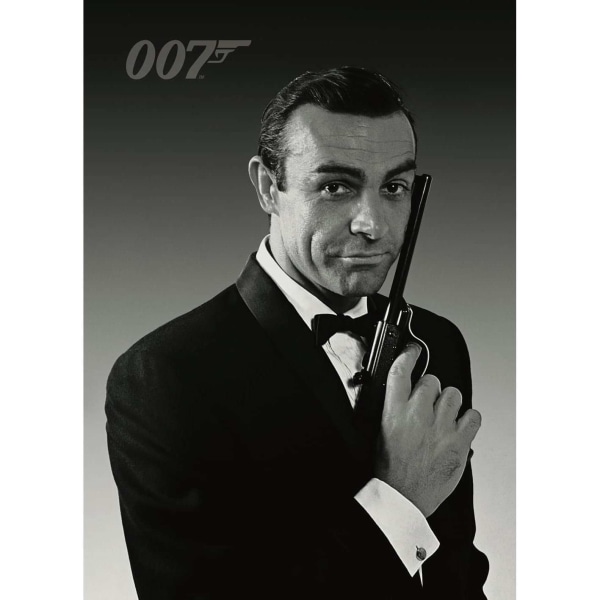 James Bond Sean Connery Smoking Vykort One Size Svart/Grå Black/Grey One Size