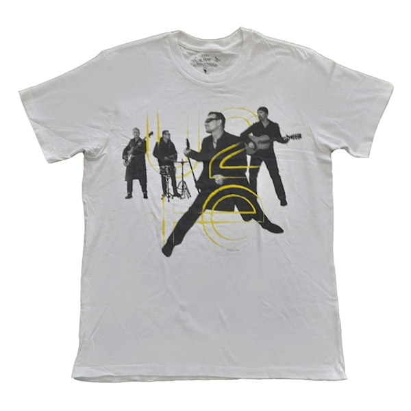 U2 Unisex Live Action T-shirt M Vit White M