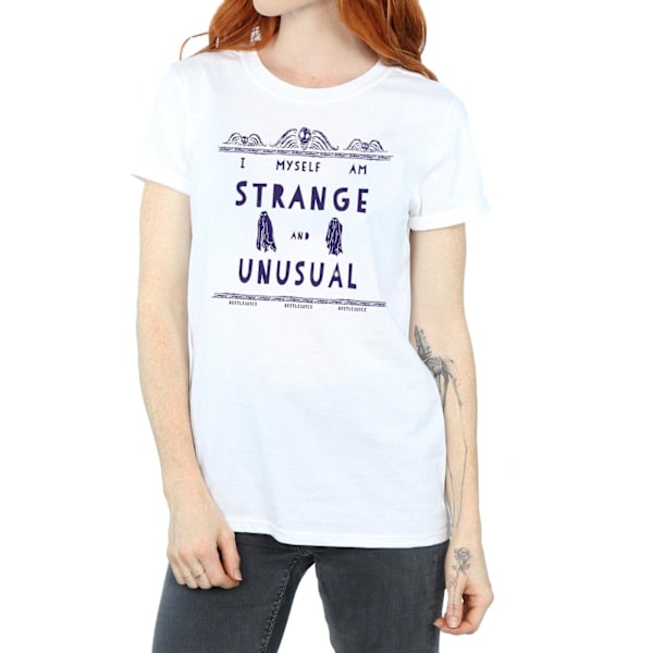 Beetlejuice Dam/Damer Konstig Och Ovanlig Bomull Pojkvän White XL