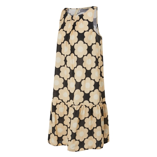 Regatta Dam/Kvinna Orla Kiely Sixties Daisy Ärmlös Sommarklänning Black 8 UK