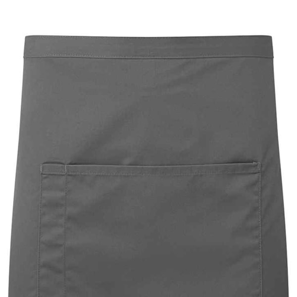 Premier Pocket Kort Förkläde One Size Mörkgrå Dark Grey One Size