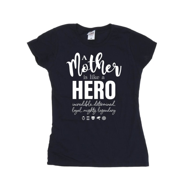 Marvel Womens/Ladies Avengers Mother Hero Cotton T-Shirt XL Nav Navy Blue XL