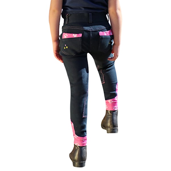 Little Rider Barn/Barn Unicorn Breeches 9-10 År Marinblå/Rosa Navy/Pink 9-10 Years