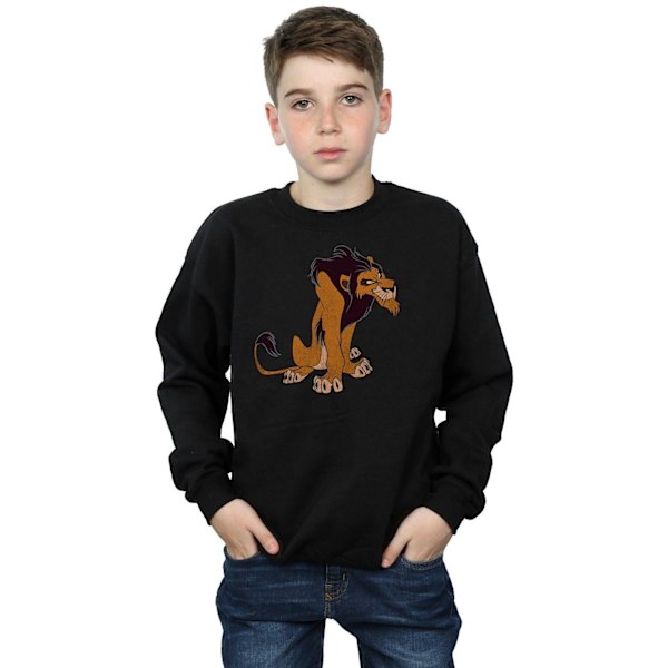 Disney Boys The Lion King Classic Scar Sweatshirt 7-8 år Bla Black 7-8 Years