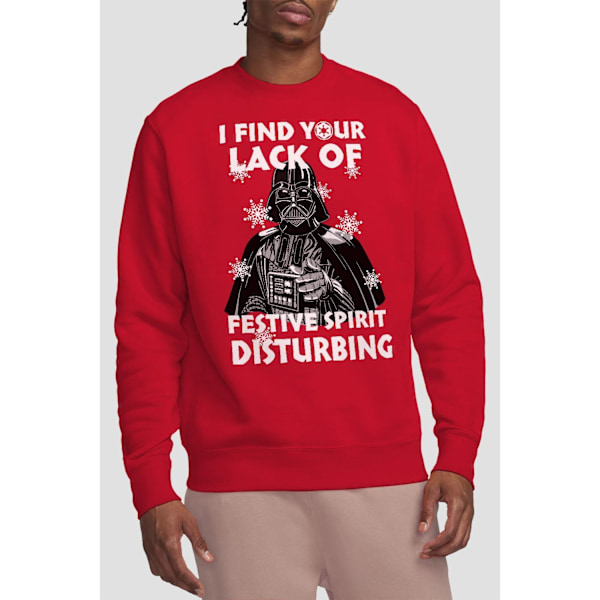 Star Wars Unisex Vuxen Lack Of Spirit Darth Vader Jultröja Red L