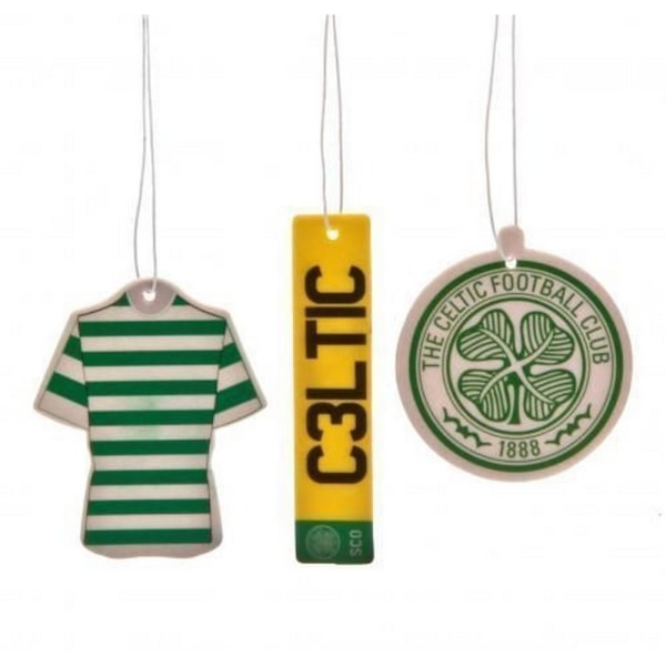 Celtic FC Air Fresheners (Pack of 3) One Size Green Green One Size