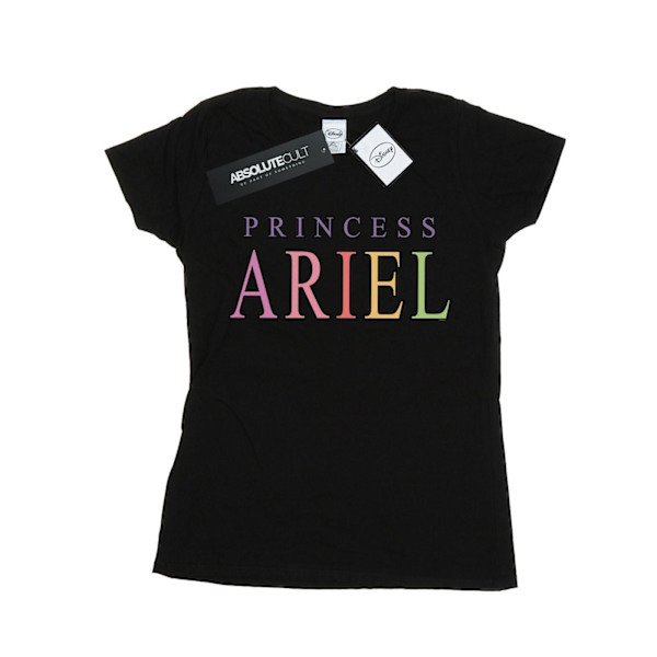 Disney Dam/Kvinnor Den Lilla Sjöjungfrun Ariel Grafisk Bomull T-shirt Black S