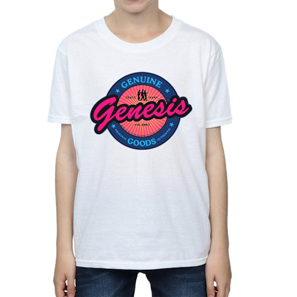 Genesis Boys Neon Logo T-Shirt 5-6 år Vit White 5-6 Years