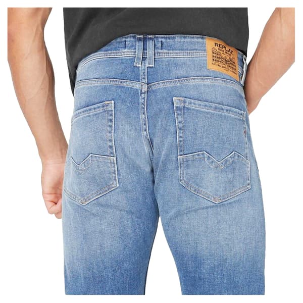 Replay Herr Rocco Denim Jeans 30L Mellanblå Medium Blue 30L