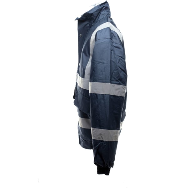 Yoko Mens Hi-Vis Bomberjacka 3XL Marinblå Navy Blue 3XL