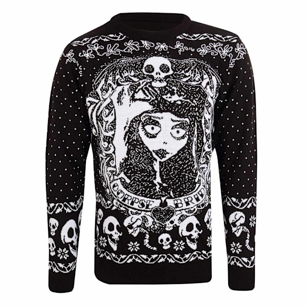 Corpse Bride Unisex Vuxen Skulls Stickad Sweatshirt M Multifärgad Multicoloured M