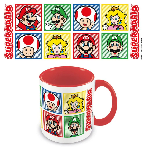 Super Mario Inner Two Tone Mugg One Size Vit/Röd/Gul White/Red/Yellow One Size