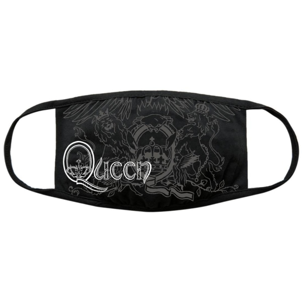 Queen Logo Face Mask One Size Svart/Vit Black/White One Size