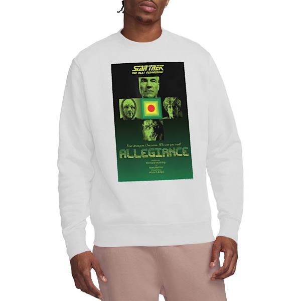 Star Trek Unisex Vuxen The Next Generation Säsong 3 Avsnitt 18 White L