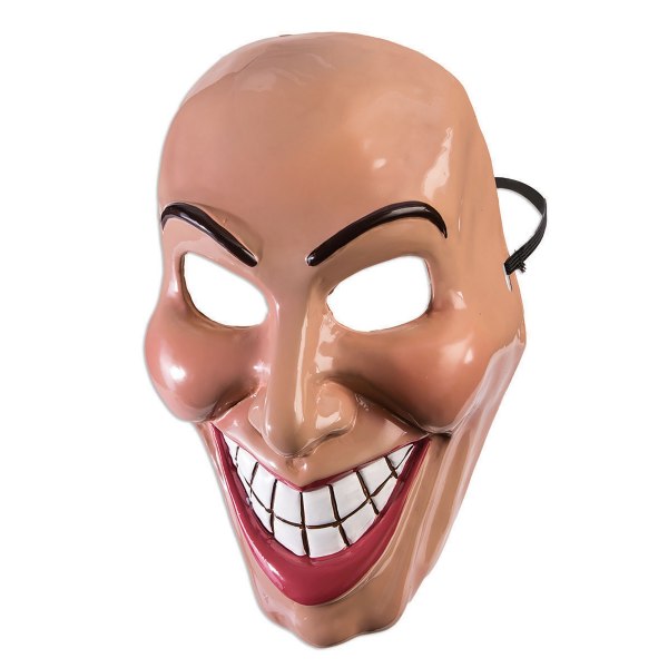 Bristol Novelty Unisex Vuxna Kvinna Evil Grin Mask One Size Be Beige/Red One Size