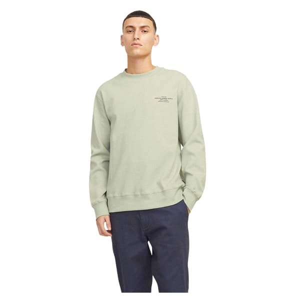 Jack And Jones Herr Logotyp Rundhalsad Tröja M Aqua Grå Aqua Grey M