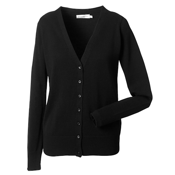 Russell Collection Dam/Damer Stickad Cardigan XXS Svart Black XXS