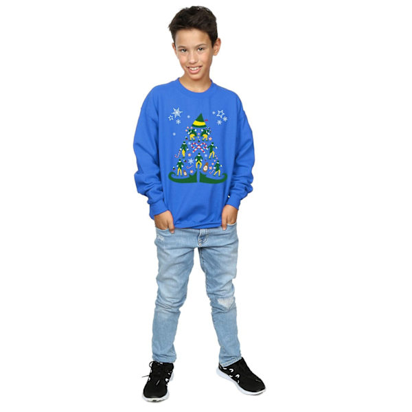 Elf Pojkar Julgran Tröja 7-8 År Kungsblå Royal Blue 7-8 Years