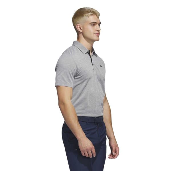 Adidas Herr Heather Golf Pikétröja S Grå Grey S