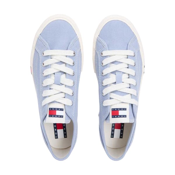 Tommy Jeans Dam/Kvinnor Archive Canvas Trainers 4 UK Ljusblå Light Blue 4 UK