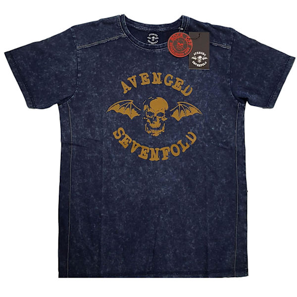 Avenged Sevenfold Unisex Vuxen Logo T-shirt Tvättad S Marinblå Navy Blue S