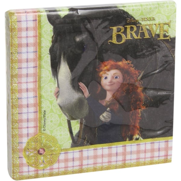 Brave 2-lagers rutiga lunchservetter (20-pack) One Size Multico Multicoloured One Size