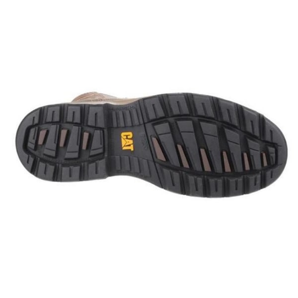 Caterpillar Unisex Pelton Safety Leather Boots 6 UK Dark Beige Dark Beige 6 UK