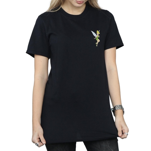 Disney T-shirt för pojkvän i bomull för kvinnor/damer Black S