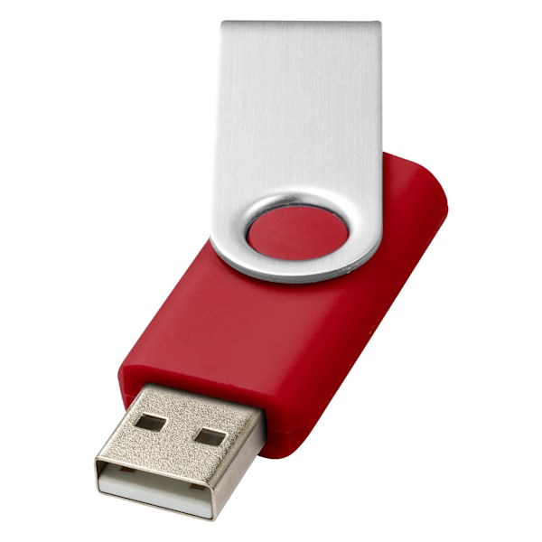 Bullet Rotate Basic USB-minne 2GB Röd/Silver Red/Silver 2GB