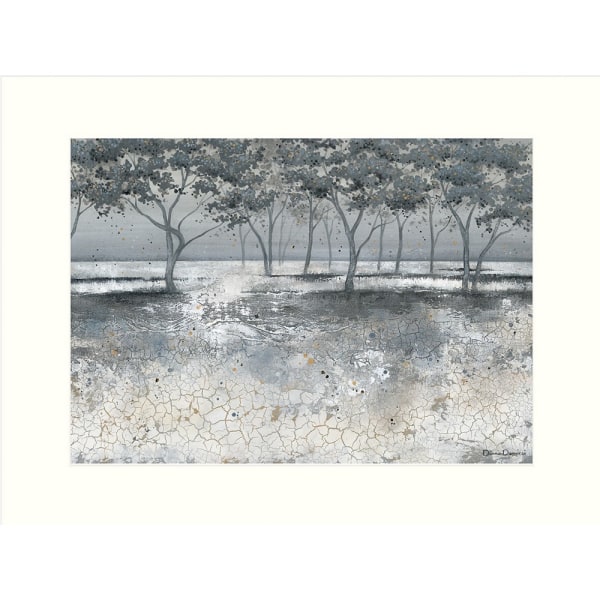 Diane Demirci Frosted Trees Print 30cm x 40cm Grå Grey 30cm x 40cm