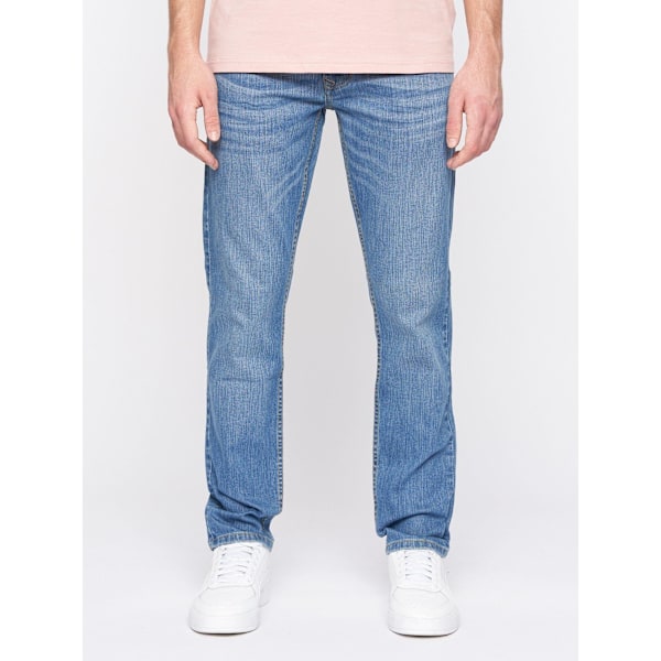 Crosshatch herr Arles Slim Jeans 34R ljus tvätt Light Wash 34R