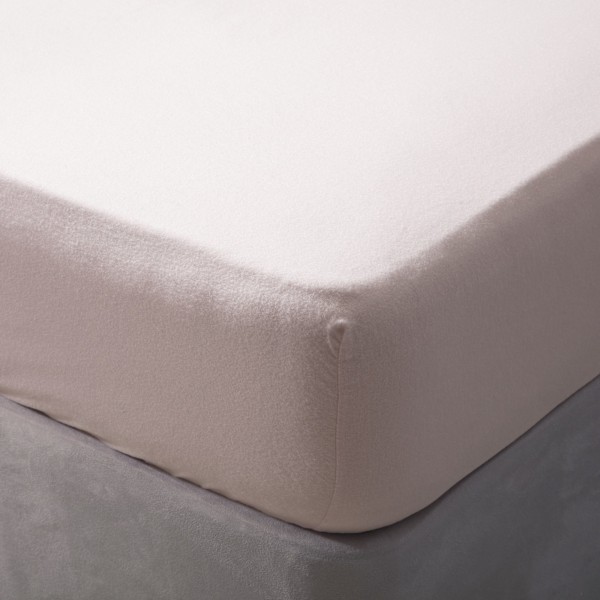 Belledorm Borstad Bomull Dra-på-lakan Kingsize Puderrosa Powder Pink Kingsize