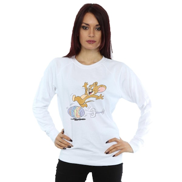 Tom And Jerry Dam/Dam Ägg Run Sweatshirt M Vit White M