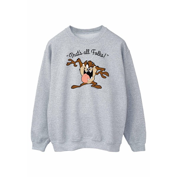 Looney Tunes Mens That´s All Folks Taz Sweatshirt 3XL Sports Grå Sports Grey 3XL