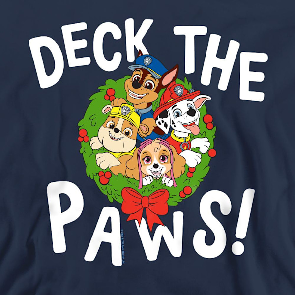 Paw Patrol Unisex Vuxen Deck The Paws Jultröja L Na Navy L