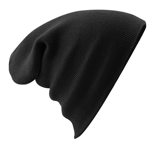 Beechfield Soft Feel Stickad Vintermössa One Size Svart Black One Size