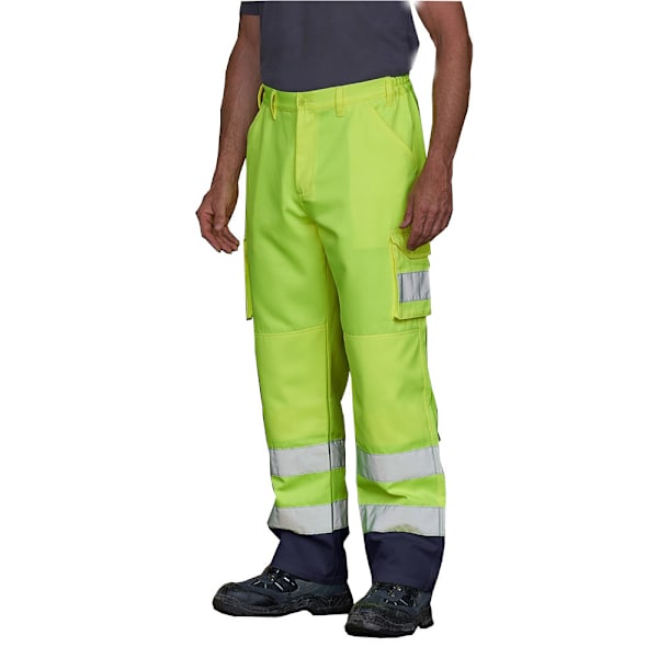 PRO RTX Hög synlighet herr cargobyxor 3XL L Gul Yellow 3XL L