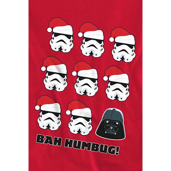 Star Wars Unisex Vuxen Bah Humbug Stormtrooper Darth Vader Tröja Red M