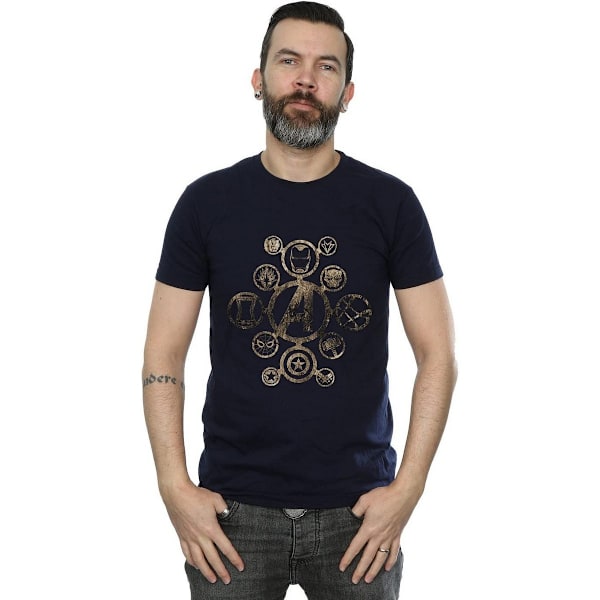 Avengers Infinity War Dam T-shirt i bomull för kvinnor/damer, storlek L, marinblå Navy Blue L