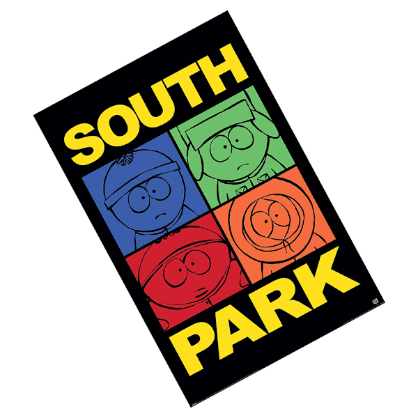 South Park Block Pappersposter 91cm x 61cm Flerfärgad Multicoloured 91cm x 61cm