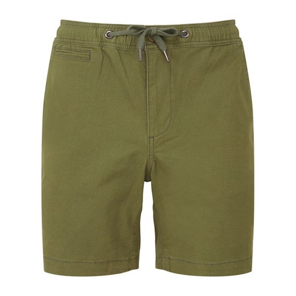 Wombat Chino Herr Shorts med Snörning L Oliv Olive L