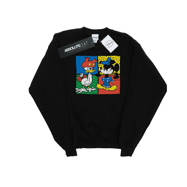 Disney Herr Mickey Mouse Donald Kläder Byt Sweatshirt 4XL Svart Black 4XL