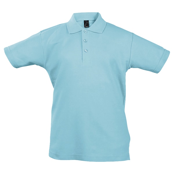 SOLS Barn Unisex Sommar II Pique Poloskjorta 12 år Himmelblå Sky Blue 12yrs