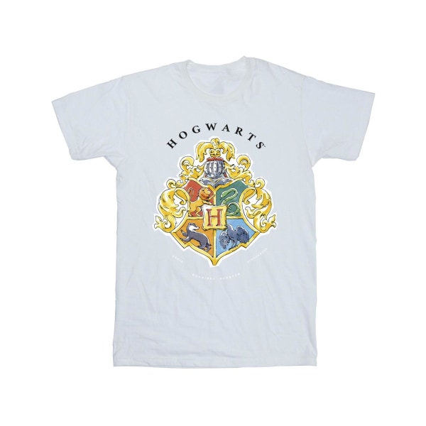 Harry Potter Boys Hogwarts skolemblem T-shirt 9-11 år Whi White 9-11 Years