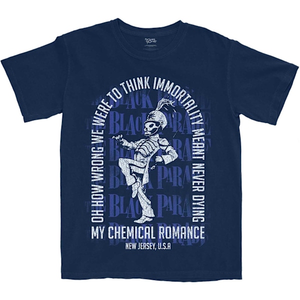 My Chemical Romance Unisex Adult Immortality Arch Bomull T-Shir Navy Blue M