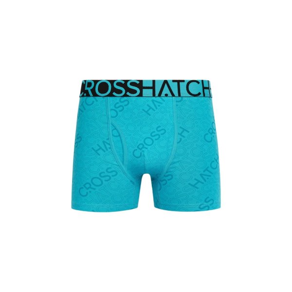 Crosshatch Mens Typan Boxer Shorts (3-pack) XL Teal Teal XL