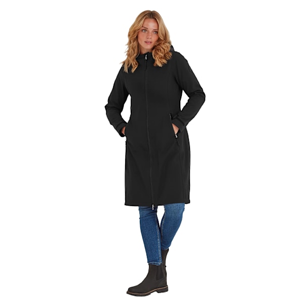 TOG24 Dam/Kvinna Enya Lång Softshelljacka 16 UK Svart Black 16 UK